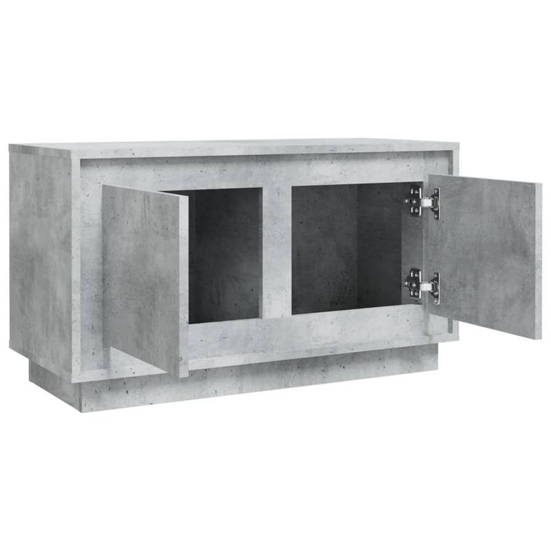 Casa si Gradina - Mobilier - Comode si corpuri - Comode - Dulap TV, gri beton, 80x35x45 cm, lemn prelucrat - Infinity.ro