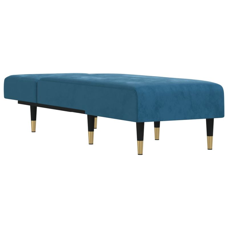 Casa si Gradina - Mobilier - Scaune si fotolii - Fotolii - Sezlong, albastru, catifea - Infinity.ro