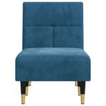 Casa si Gradina - Mobilier - Scaune si fotolii - Fotolii - Sezlong, albastru, catifea - Infinity.ro