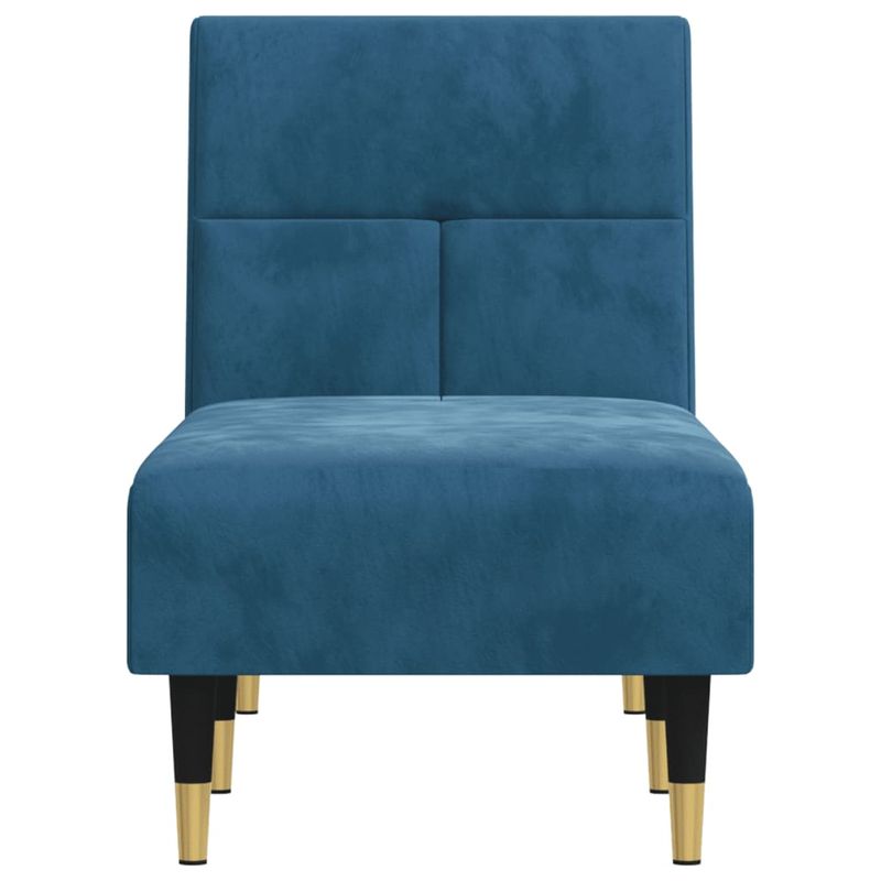 Casa si Gradina - Mobilier - Scaune si fotolii - Fotolii - Sezlong, albastru, catifea - Infinity.ro