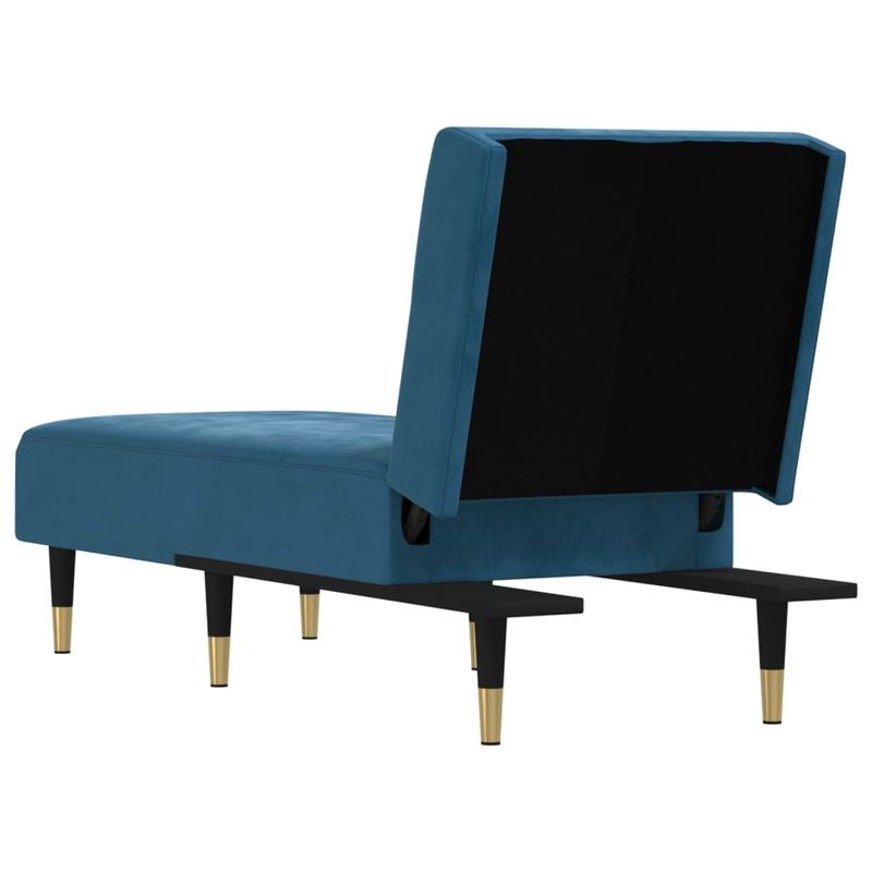 Casa si Gradina - Mobilier - Scaune si fotolii - Fotolii - Sezlong, albastru, catifea - Infinity.ro