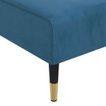 Casa si Gradina - Mobilier - Scaune si fotolii - Fotolii - Sezlong, albastru, catifea - Infinity.ro