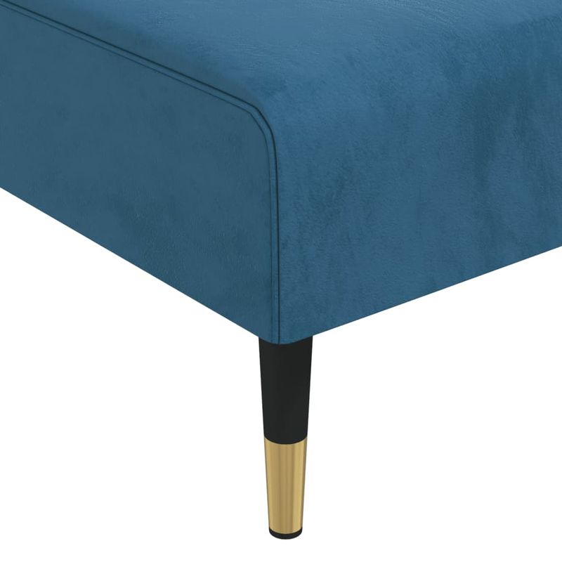 Casa si Gradina - Mobilier - Scaune si fotolii - Fotolii - Sezlong, albastru, catifea - Infinity.ro