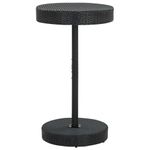 Casa si Gradina - Gradina si terasa - Mobilier exterior - Seturi mobila gradina - Set bar pentru gradina, 3 piese, negru, poliratan/lemn acacia - Infinity.ro