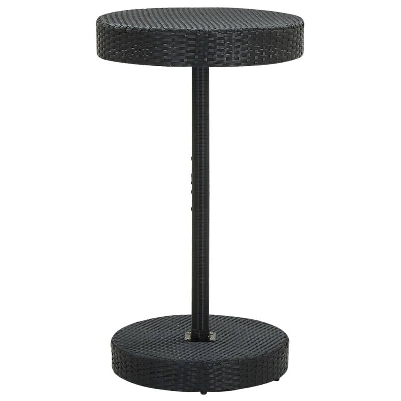 Casa si Gradina - Gradina si terasa - Mobilier exterior - Seturi mobila gradina - Set bar pentru gradina, 3 piese, negru, poliratan/lemn acacia - Infinity.ro