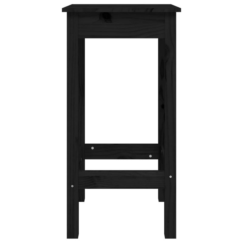 Casa si Gradina - Mobilier - Scaune si fotolii - Scaune - Scaune de bar, 2 buc., negru, 40x40x78 cm, lemn masiv pin - Infinity.ro