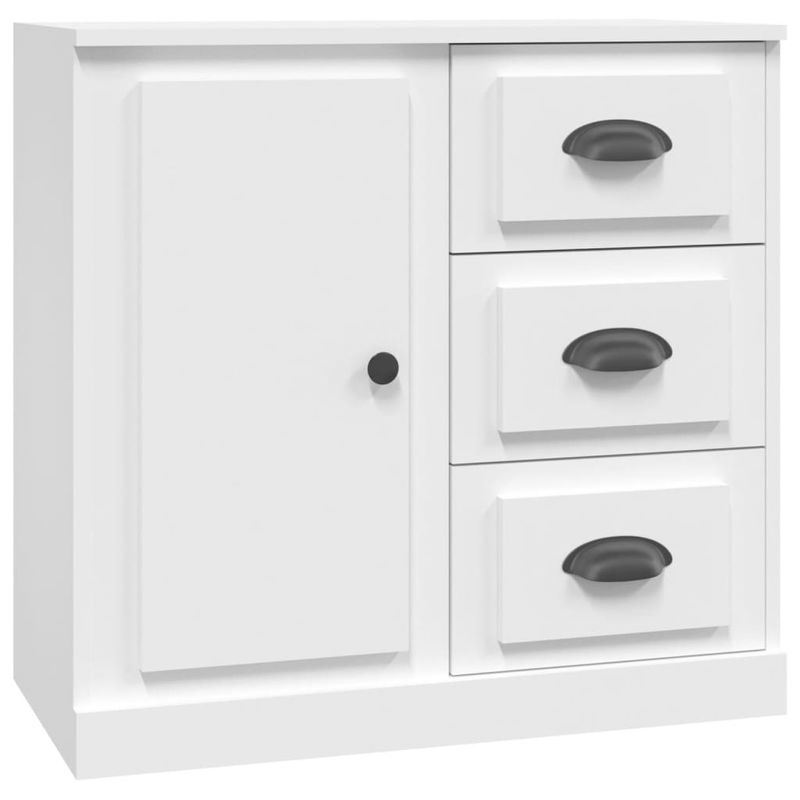 Casa si Gradina - Mobilier - Comode si corpuri - Comode - Servante, 2 piese, alb, lemn prelucrat - Infinity.ro
