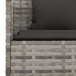 Casa si Gradina - Gradina si terasa - Mobilier exterior - Seturi mobila gradina - Set mobilier de gradina cu perne, 6 piese, gri, poliratan - Infinity.ro