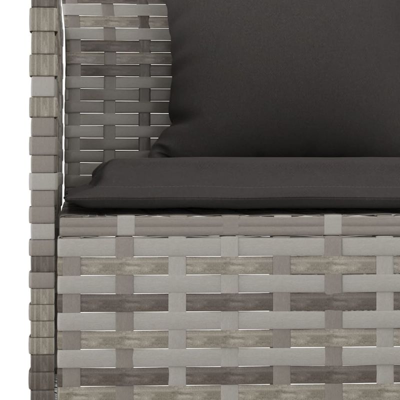 Casa si Gradina - Gradina si terasa - Mobilier exterior - Seturi mobila gradina - Set mobilier de gradina cu perne, 6 piese, gri, poliratan - Infinity.ro