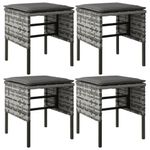 Casa si Gradina - Gradina si terasa - Mobilier exterior - Seturi mobila gradina - Set mobilier de gradina cu perne, 6 piese, gri, poliratan - Infinity.ro