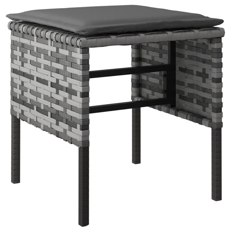 Casa si Gradina - Gradina si terasa - Mobilier exterior - Seturi mobila gradina - Set mobilier de gradina cu perne, 6 piese, gri, poliratan - Infinity.ro