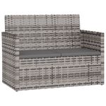 Casa si Gradina - Gradina si terasa - Mobilier exterior - Bancute de gradina - Banca de gradina cu perne, 105 cm, poliratan, model fără pernă de spate - Infinity.ro