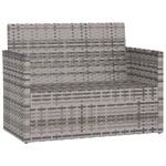 Casa si Gradina - Gradina si terasa - Mobilier exterior - Bancute de gradina - Banca de gradina cu perne, 105 cm, poliratan, model fără pernă de spate - Infinity.ro