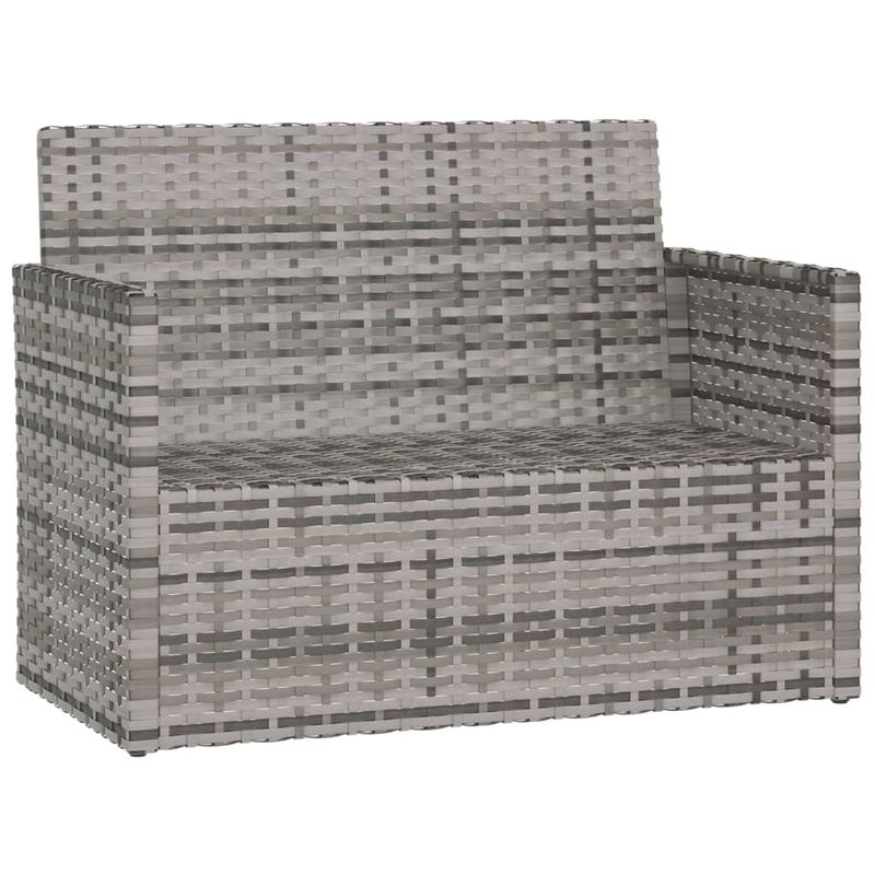 Casa si Gradina - Gradina si terasa - Mobilier exterior - Bancute de gradina - Banca de gradina cu perne, 105 cm, poliratan, model fără pernă de spate - Infinity.ro