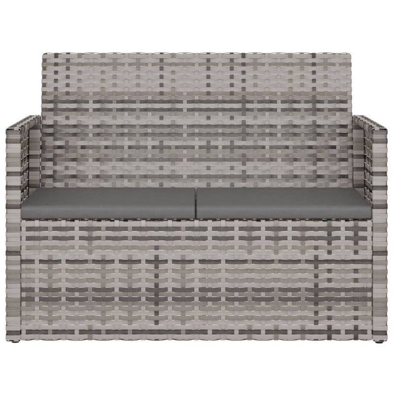 Casa si Gradina - Gradina si terasa - Mobilier exterior - Bancute de gradina - Banca de gradina cu perne, 105 cm, poliratan, model fără pernă de spate - Infinity.ro