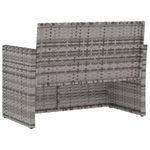 Casa si Gradina - Gradina si terasa - Mobilier exterior - Bancute de gradina - Banca de gradina cu perne, 105 cm, poliratan, model fără pernă de spate - Infinity.ro