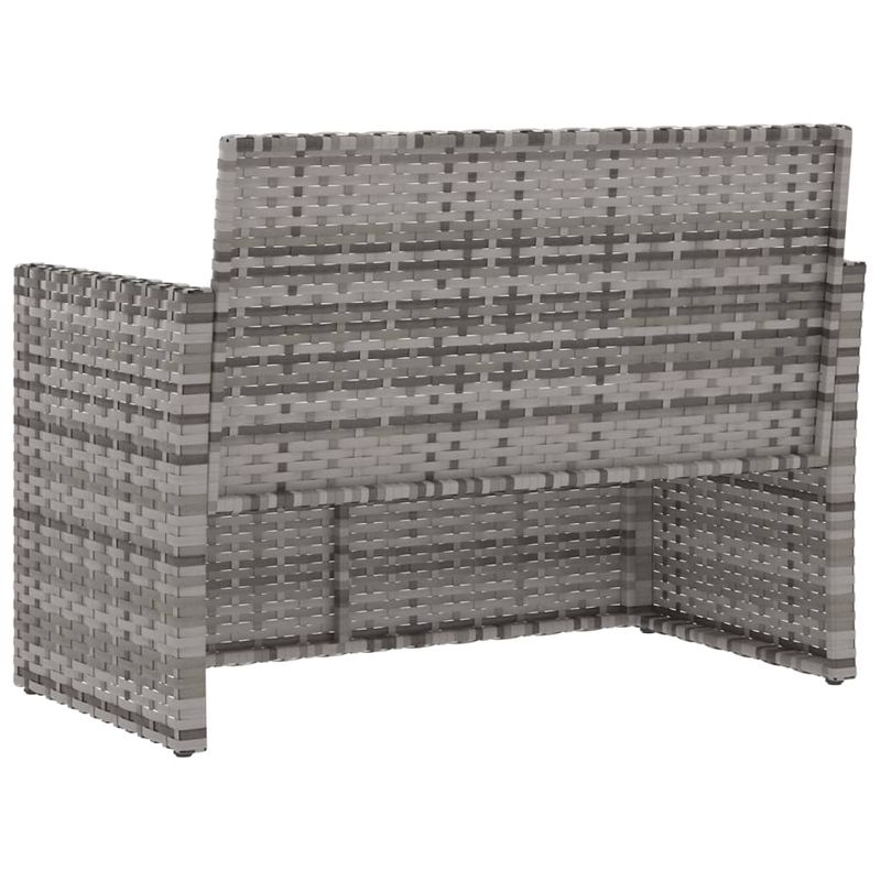 Casa si Gradina - Gradina si terasa - Mobilier exterior - Bancute de gradina - Banca de gradina cu perne, 105 cm, poliratan, model fără pernă de spate - Infinity.ro