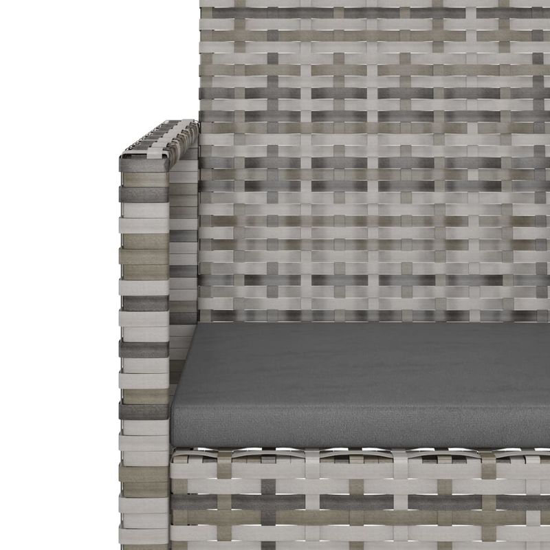 Casa si Gradina - Gradina si terasa - Mobilier exterior - Bancute de gradina - Banca de gradina cu perne, 105 cm, poliratan, model fără pernă de spate - Infinity.ro