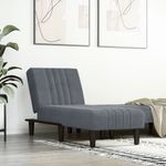 Casa si Gradina - Mobilier - Scaune si fotolii - Fotolii - Sezlong, gri inchis, catifea - Infinity.ro
