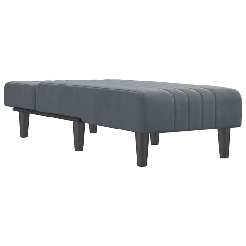 Casa si Gradina - Mobilier - Scaune si fotolii - Fotolii - Sezlong, gri inchis, catifea - Infinity.ro