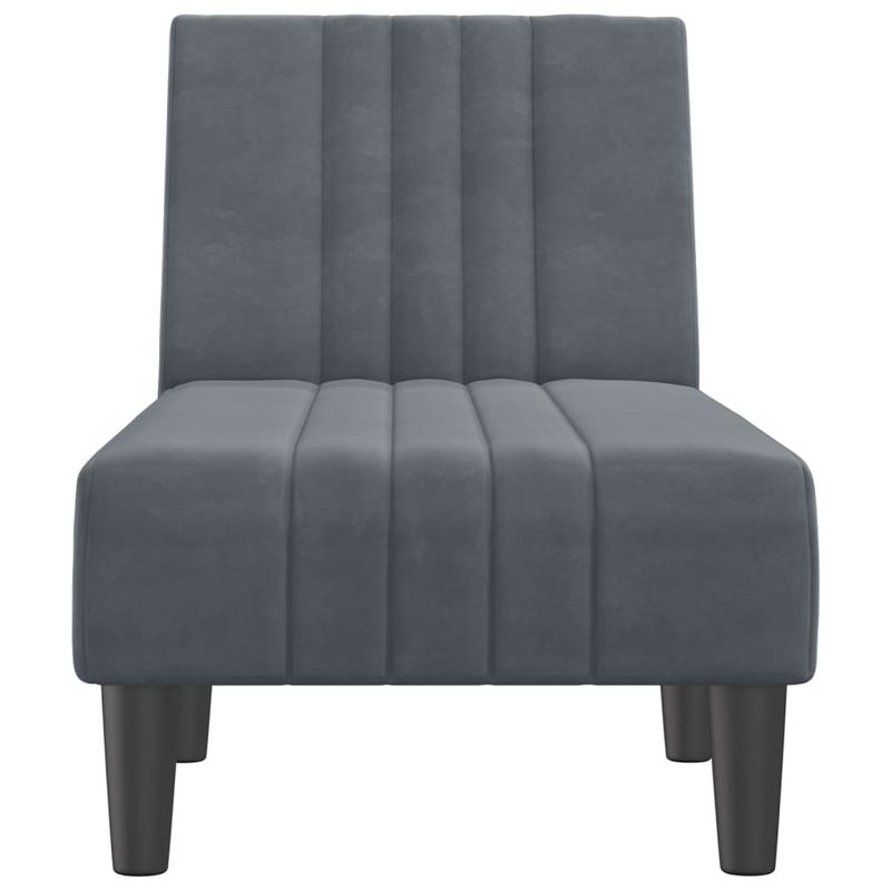 Casa si Gradina - Mobilier - Scaune si fotolii - Fotolii - Sezlong, gri inchis, catifea - Infinity.ro
