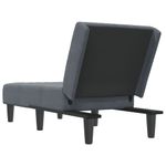 Casa si Gradina - Mobilier - Scaune si fotolii - Fotolii - Sezlong, gri inchis, catifea - Infinity.ro