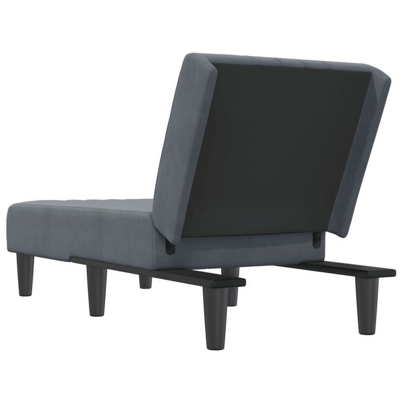 Casa si Gradina - Mobilier - Scaune si fotolii - Fotolii - Sezlong, gri inchis, catifea - Infinity.ro