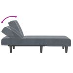 Casa si Gradina - Mobilier - Scaune si fotolii - Fotolii - Sezlong, gri inchis, catifea - Infinity.ro