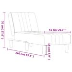 Casa si Gradina - Mobilier - Scaune si fotolii - Fotolii - Sezlong, gri inchis, catifea - Infinity.ro