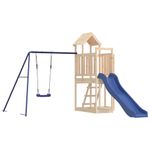 Jucarii, Copii si Bebe - Jucarii si jocuri - Jucarii de exterior - Spatii de joaca si accesorii - Set de joaca pentru exterior, lemn masiv de pin - Infinity.ro