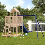 Jucarii, Copii si Bebe - Jucarii si jocuri - Jucarii de exterior - Spatii de joaca si accesorii - Set de joaca pentru exterior, lemn masiv de pin - Infinity.ro