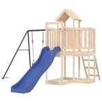 Jucarii, Copii si Bebe - Jucarii si jocuri - Jucarii de exterior - Spatii de joaca si accesorii - Set de joaca pentru exterior, lemn masiv de pin - Infinity.ro