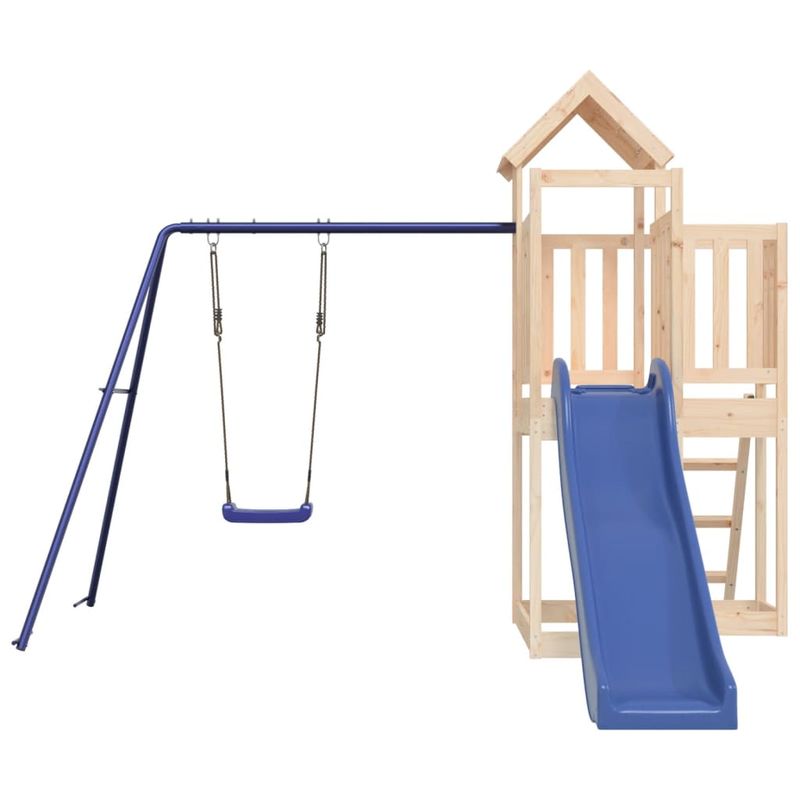 Jucarii, Copii si Bebe - Jucarii si jocuri - Jucarii de exterior - Spatii de joaca si accesorii - Set de joaca pentru exterior, lemn masiv de pin - Infinity.ro