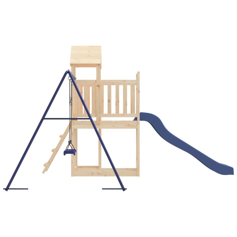 Jucarii, Copii si Bebe - Jucarii si jocuri - Jucarii de exterior - Spatii de joaca si accesorii - Set de joaca pentru exterior, lemn masiv de pin - Infinity.ro