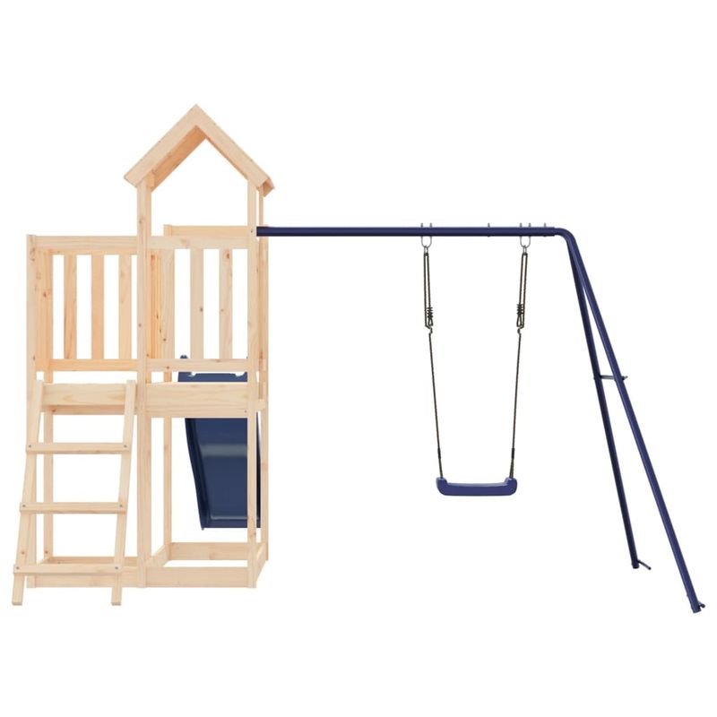 Jucarii, Copii si Bebe - Jucarii si jocuri - Jucarii de exterior - Spatii de joaca si accesorii - Set de joaca pentru exterior, lemn masiv de pin - Infinity.ro