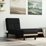 Casa si Gradina - Mobilier - Scaune si fotolii - Scaune - Sezlong, negru, material textil - Infinity.ro
