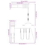 Jucarii, Copii si Bebe - Jucarii si jocuri - Jucarii de exterior - Spatii de joaca si accesorii - Set de joaca pentru exterior, lemn masiv de douglas - Infinity.ro