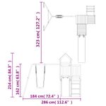Jucarii, Copii si Bebe - Jucarii si jocuri - Jucarii de exterior - Spatii de joaca si accesorii - Set de joaca pentru exterior, lemn masiv de pin - Infinity.ro