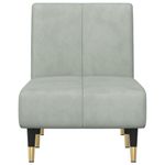 Casa si Gradina - Mobilier - Scaune si fotolii - Fotolii - Sezlong, gri deschis, catifea - Infinity.ro