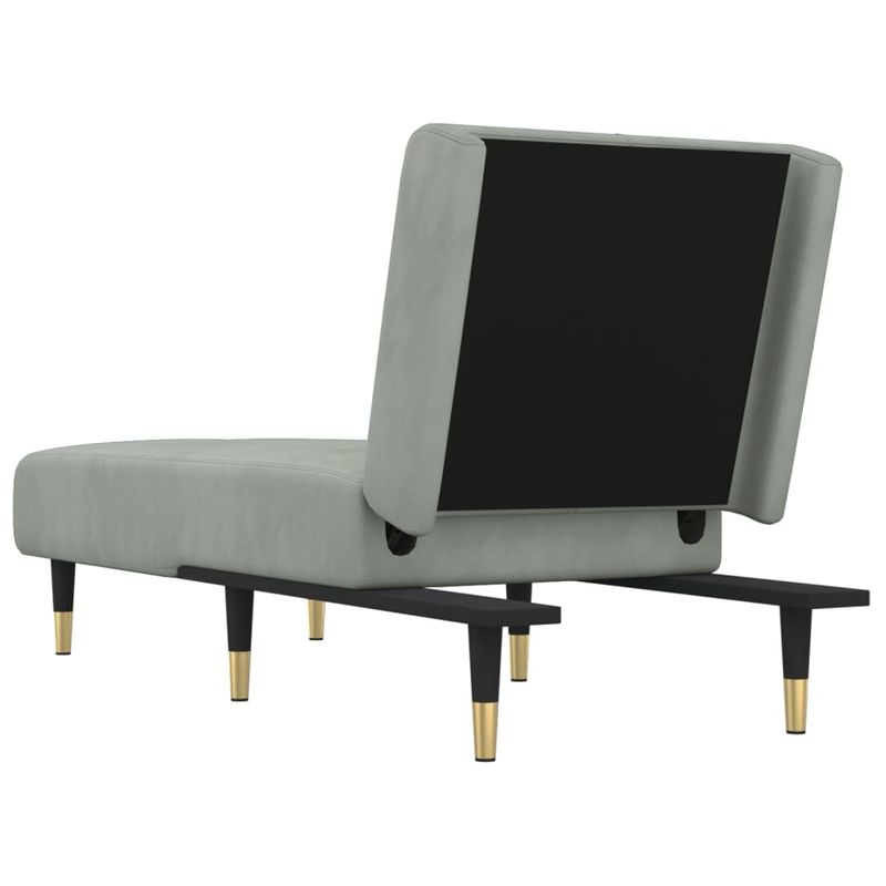 Casa si Gradina - Mobilier - Scaune si fotolii - Fotolii - Sezlong, gri deschis, catifea - Infinity.ro