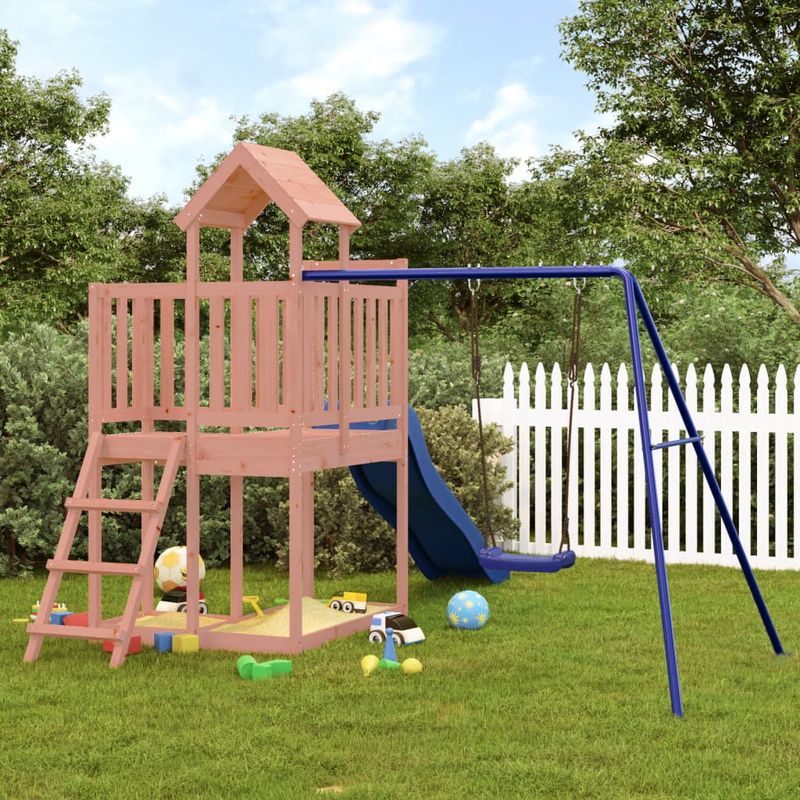 Jucarii, Copii si Bebe - Jucarii si jocuri - Jucarii de exterior - Spatii de joaca si accesorii - Set de joaca pentru exterior, lemn masiv de douglas - Infinity.ro