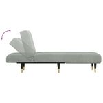Casa si Gradina - Mobilier - Scaune si fotolii - Fotolii - Sezlong, gri deschis, catifea - Infinity.ro