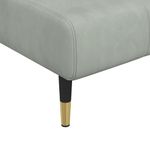 Casa si Gradina - Mobilier - Scaune si fotolii - Fotolii - Sezlong, gri deschis, catifea - Infinity.ro