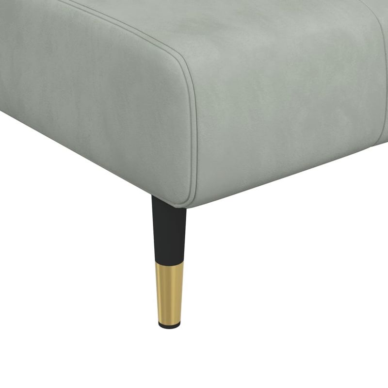 Casa si Gradina - Mobilier - Scaune si fotolii - Fotolii - Sezlong, gri deschis, catifea - Infinity.ro