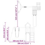 Jucarii, Copii si Bebe - Jucarii si jocuri - Jucarii de exterior - Spatii de joaca si accesorii - Set de joaca pentru exterior, lemn masiv de douglas - Infinity.ro