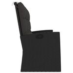 Casa si Gradina - Gradina si terasa - Mobilier exterior - Bancute de gradina - Banca rabatabila de gradina cu perne, negru, 173 cm, poliratan - Infinity.ro