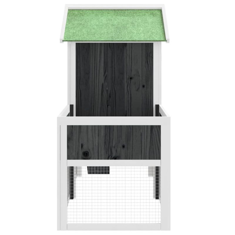 Petshop - Accesorii petshop - Culcusuri si custi - Custi interior si exterior - Cusca pentru iepuri gri 170x63x113 cm lemn masiv de pin - Infinity.ro