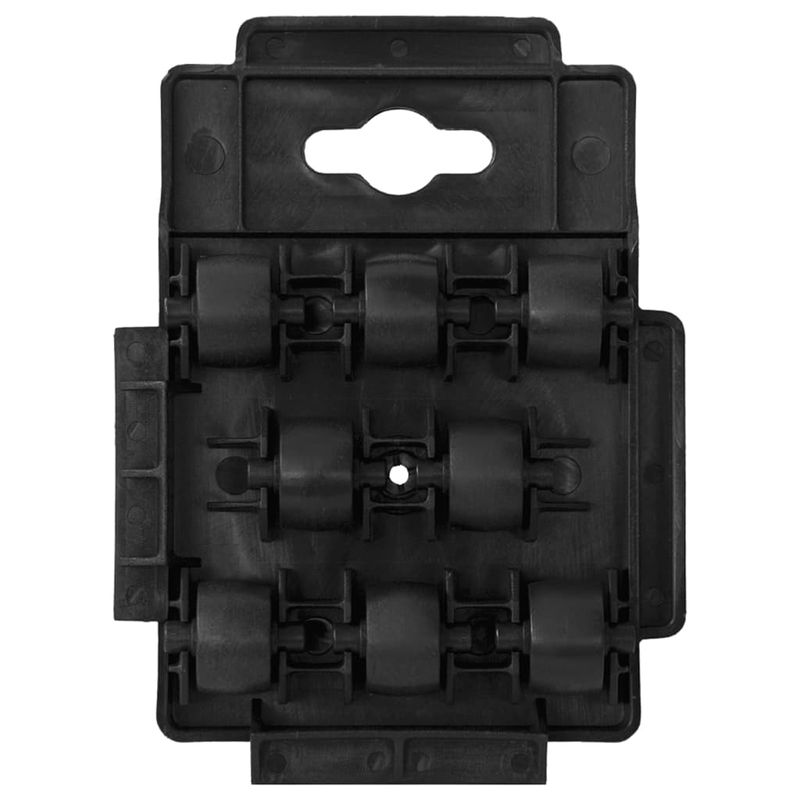 Casa si Gradina - Constructii - Depozitare, transport si protectie - Accesorii echipamente pentru transport si ridicat - Carucioare transport 8 roti 4 buc, negru, 150 kg, polipropilena - Infinity.ro