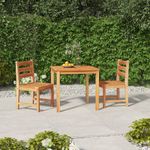 Casa si Gradina - Gradina si terasa - Mobilier exterior - Seturi mobila gradina - Set de masa pentru gradina, lemn masiv de tec, 3 piese, mărime 80x80x77 cm - Infinity.ro