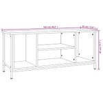 Casa si Gradina - Mobilier - Comode si corpuri - Comode - Comoda TV, negru, 102x35x45 cm, lemn prelucrat - Infinity.ro